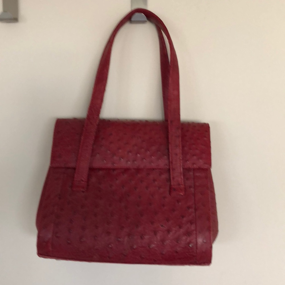 🌹Genuine Ostrich Leather elegant style unique🌹♥️